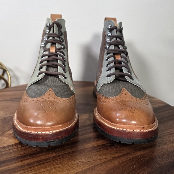 Stacy Adams Two-Tone Leather Brogue Boots Mens 9.5 main image 11